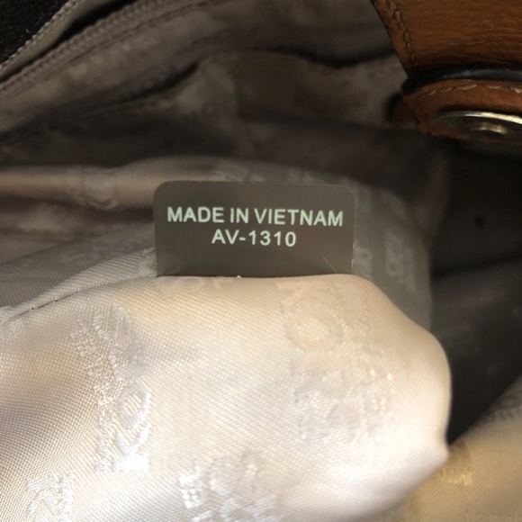 MICHAEL KORS CURDUROY BROWN AV-1310 HANDBAG PURSE - Picture 10 of 12